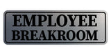 Standard Employee Breakroom Wall or Door Sign