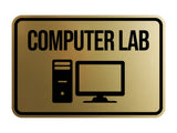 Classic Framed Computer Lab Wall or Door Sign