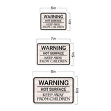 Classic Framed Plus Warning – Hot Surface Keep Away From Children Door or Wall Sign | Children's Warning and Safety Signs