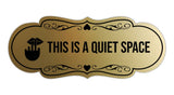 Signs ByLITA Designer This is a Quiet Space Wall or Door Sign