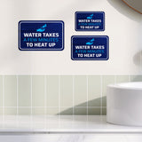 Classic Framed Plus Water Takes A Few Minutes To Heat Up Wall or Door Sign | Friendly Home Signage