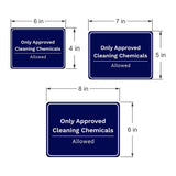 Classic Framed Plus Only Approved Cleaning Chemicals Allowed Door or Wall Sign | Workplace Safety & First Aid