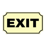 Notched Standard Exit Wall or Door Sign | Warning/Safety/Precaution