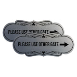 Signs ByLITA Designer Please Use Other Gate Wall or Door Sign (Multipacks)