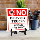 Facility Room and Authorized Personnel Only Table Signs 5"x 5" Square Table Sign With Acrylic Easel