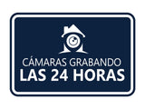 Signs ByLITA Classic Framed Cámaras Grabando las 24 horas Security Wall or Door Sign