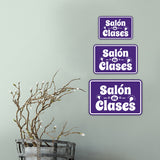 Classic Framed Plus Salón de Clases — Classroom Door or Wall Sign | Spanish - Church Room & Area Signs
