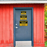 Classic Framed Plus Enter at Your Own Risk – Prop 65 Chemicals Detected Door or Wall Sign | Miscellaneous Warning Signs - Industrial & Construction