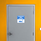 Square Plus Parqueadero Para Visitantes Wall or Door Sign | Spanish | Health & Safety Warehouse Business Signage