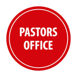 Circle Pastors Office Sign