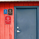 Signs ByLITA Portrait Round No Diving in The Shallow End Door or Wall Sign | Easy Installation | Elegant Design | Pool Safety