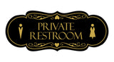 Signs ByLITA Designer Private Restroom Wall or Door Sign