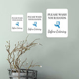 Portrait Round Plus Please Wash Your Hands Before Entering Wall or Door Sign | Hygiene and Safety