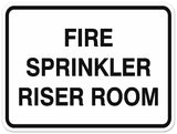Signs ByLITA Classic Framed FIRE SPRINKLER RISER ROOM Door or Wall Sign Durable Plastic | Easy Installation | Elegant Design