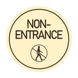 Signs ByLITA Circle Non-Entrance (Person Walking) Wall or Door Sign