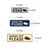 Standard Shoes Off Please (Classic Shoes) Wall or Door Sign