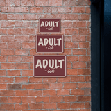 Classic Framed Plus Adult-Ish Wall or Door Sign | Funny Home & Office Signage