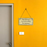 No Loitering No Panhandling No Soliciting 5x10 Hanging Plus Wall or Door Sign | Home & Office Decor