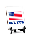 Patriotic Home & Office Decor Table Sign with Acrylic Stand (6x8“)