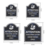 Attention This Sink is For Hand Wash Only' Headstone ? Wall/Door Restroom & Hygiene Sign