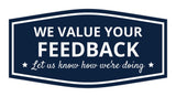 Signs ByLITA Fancy We Value Your Feedback! Let Us Know How We're Doing Easy Installation | Durable Construction | Barbers | Grooming and Styling | Hair Wall or Door Sign