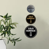 Circle Cold Surface Wall or Door Sign