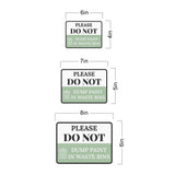 Classic Framed Plus Please Do Not Dump Paint In Waste Bins Door or Wall Sign | Waste Disposal Etiquette
