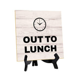 Customer Service Reminders Table Signs 5"x 5" Square Table Sign With Acrylic Easel