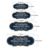 Designer Plus Authorized Personnel Only Beyond This Point — Wall or Door Sign | Authorized Personnel Only - Sign