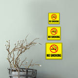 Square Plus No Smoking Wall or Door Sign | Public Health and Safety Warning