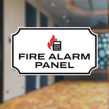 Notched Standard Fire Alarm Panel Wall or Door Sign | Fire/Emergency/Electrical/Security Safety Signs