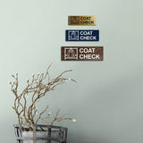 Basic Coat Check Wall or Door Sign