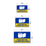 Classic Framed Plus Please Don’t Use Too Much Toilet Paper Wall or Door Sign | Restroom RV Accessories
