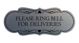 Signs ByLITA Designer Please Ring Bell for Deliveries Wall or Door Sign