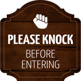 Heritage Plus Please Knock Before Entering Wall or Door Sign | Office & Home Decor
