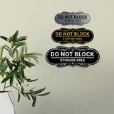 Signs ByLITA Designer Do Not Block Storage Area Wall or Door Sign