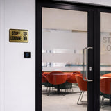 Classic Framed Staff Lounge Wall or Door Sign