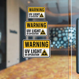 Classic Framed Plus Warning: UV Light in Operation Door or Wall Sign | Miscellaneous Warning Signs - Industrial & Construction