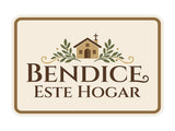 Classic Framed Plus Bendice Este Hogar — Bless This Home Door or Wall Sign | Spanish - Inspirational & Scripture Signs