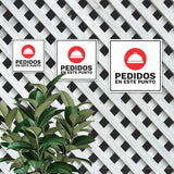 Square Plus Pedidos En este Punto Wall or Door Sign | Spanish | Food Business Front Desk Warning