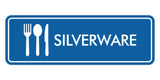 Signs ByLITA Standard Silverware Door or Wall Sign Easy Installation | Durable Construction | Kitchen Essentials | Hygiene | AirBnB Signs