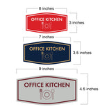 Signs ByLITA Fancy Office Kitchen Vector Sign - Kitchen Signs | Durable Material | Easy Installation Wall or Door Sign