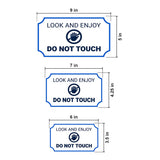 Notched Standard Look and Enjoy Do Not Touch Wall or Door Sign | Safety & Caution