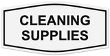 Signs ByLITA Fancy Cleaning Supplies Sign | Durable Plastic | Vibrant Colors | Powerful Foam Tape