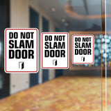 Portrait Round Plus Do Not Slam Door Wall or Door Sign | Warning Signage