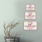 Classic Framed Plus La paz de Dios que sobrepasa todo entendimiento. Filipenses 4:7 Door or Wall Sign | Spanish - Inspirational & Scripture Signs