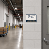 Classic Framed Plus Plant Room — Authorized Personnel Only — Wall or Door Sign | Specialist Room - Sign