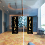 Signs ByLITA Vertical Push and Pull - Christian Door Signs (Push Pull Christian Acronym) Door Sign