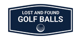 Fancy Lost And Found Golf Balls Wall or Door Sign