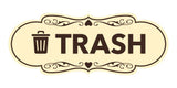 Signs ByLITA Designer Trash Wall or Door Sign